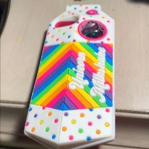 A rainbow colored case and fits the iPhone 6/7/8